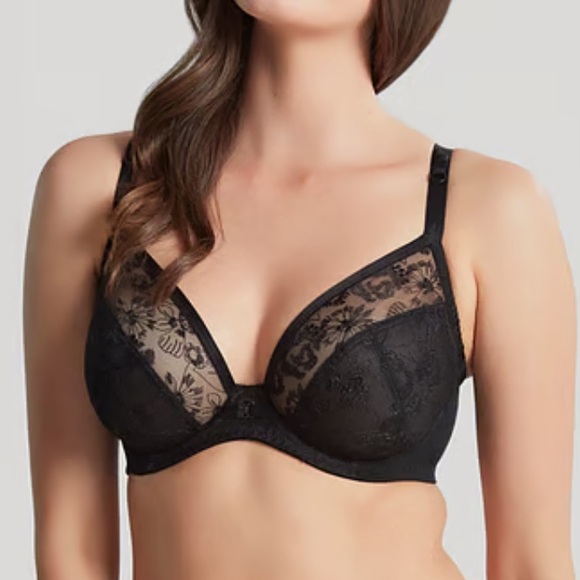 Panache Yasmin Plunge Bra Black Size 32FF - Picture 3 of 9